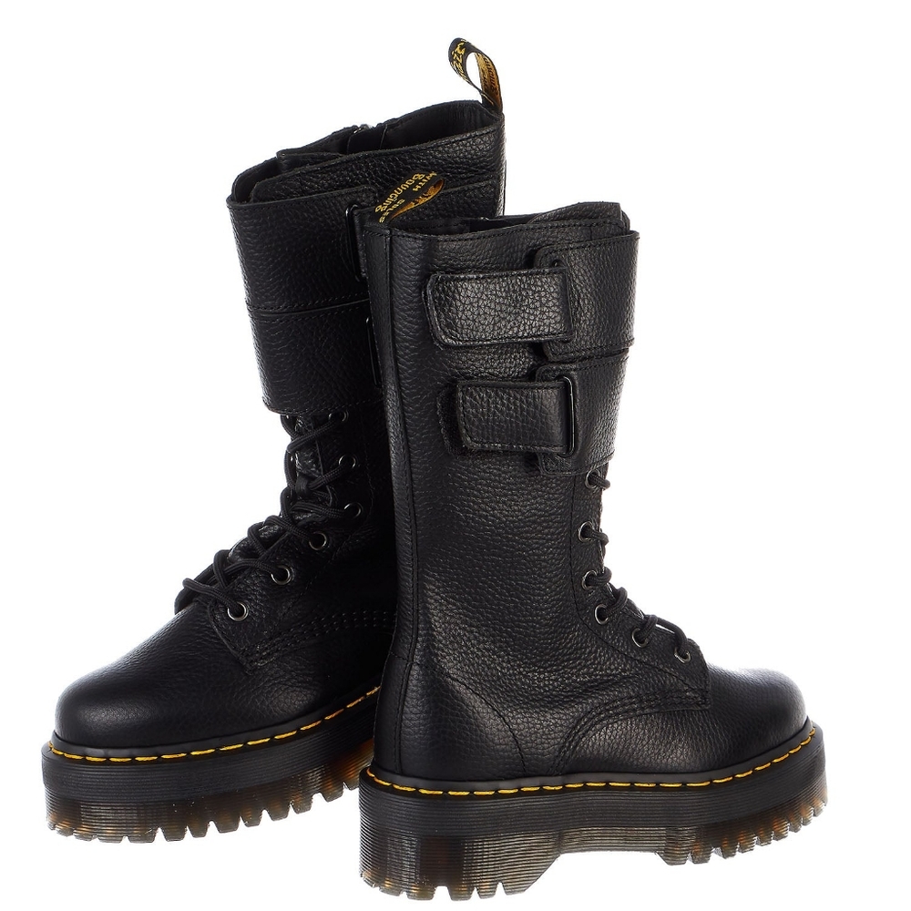 BRAND NEW Rare Dr. Martens JAGGER 10 Eye Tall Combat Platform Boots Velcro Doc - Picture 12 of 16